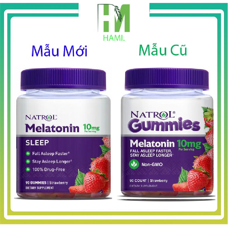 Mã COSDAY104 -10% đơn 150K Kẹo ngủ Natrol Melatonin Gummies, hỗ trợ giấc