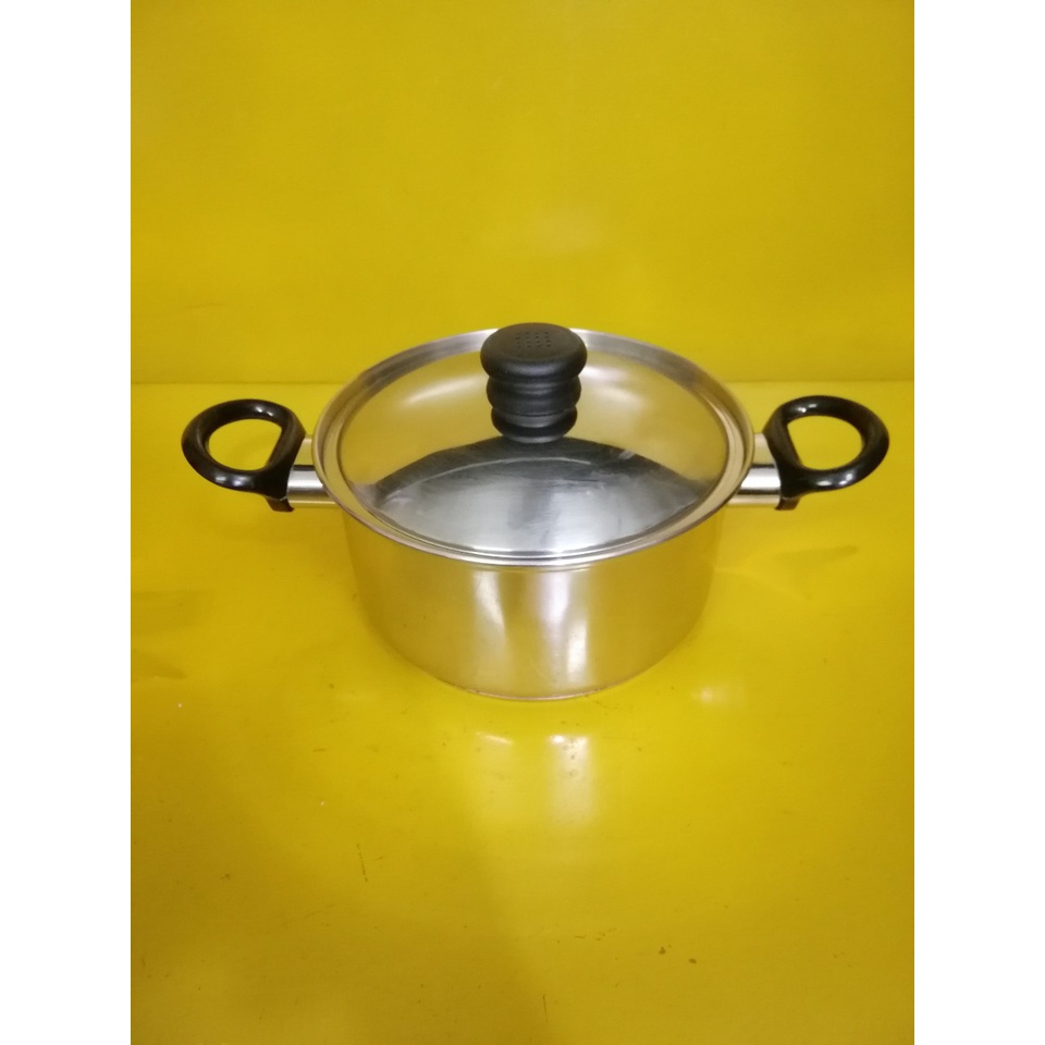 Nồi inox nội địa Nhật, size 21cm, cao 10cm (mã 551), Dùng được bếp từ