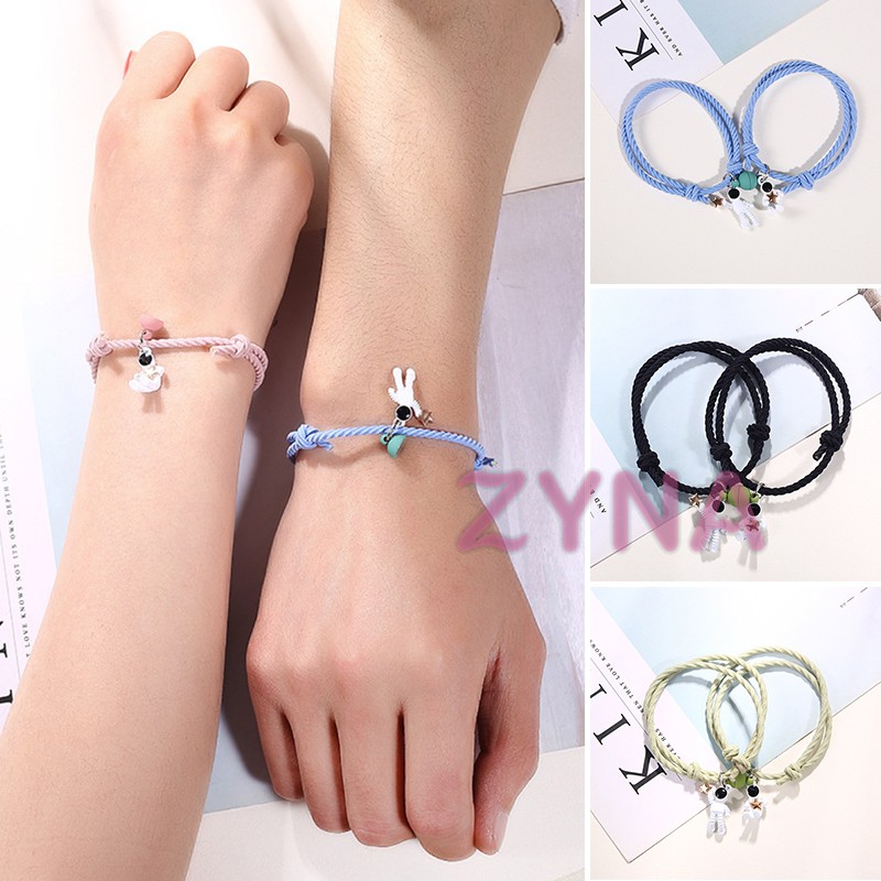 ins tay cặp cổ phiên bản Hàn Quốc cặp đôi từ tính Mori series học sinh giá rẻ nhẹ nhàng sang trọng thích hợp tinh tế Nhật Bản và Hàn Quốc / vòng tay buộc tóc công dụng kép
