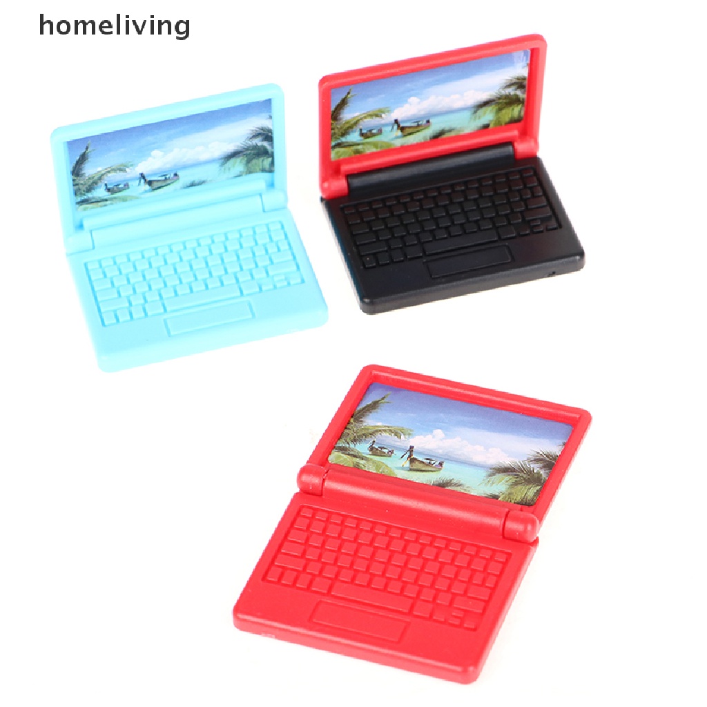 Set 2 Máy Tính Đồ Chơi Mini Cho Nhà Búp Bê