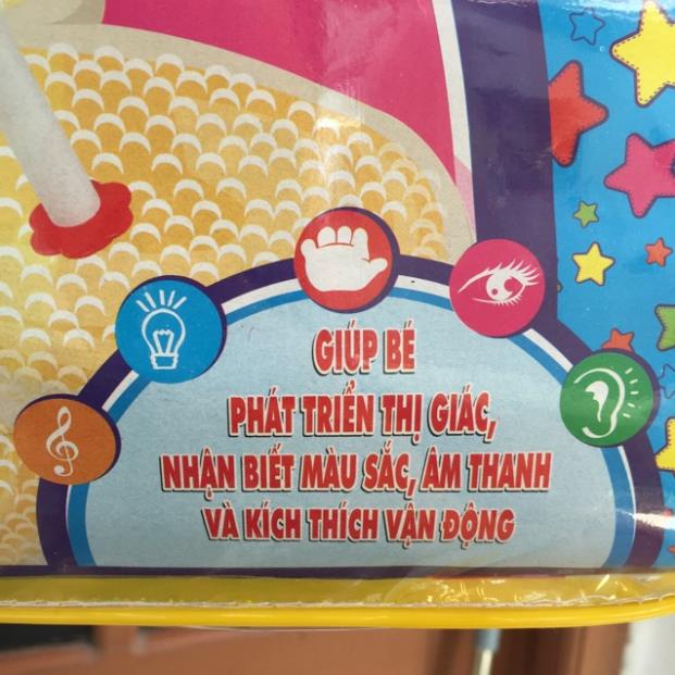 Combo Kệ chữ A có nhạc (Hàng Việt Nam), Đàn vịt mẹ con, Xúc xắc (mẫu ngẫu nhiên) [THANH MAI SHOP]