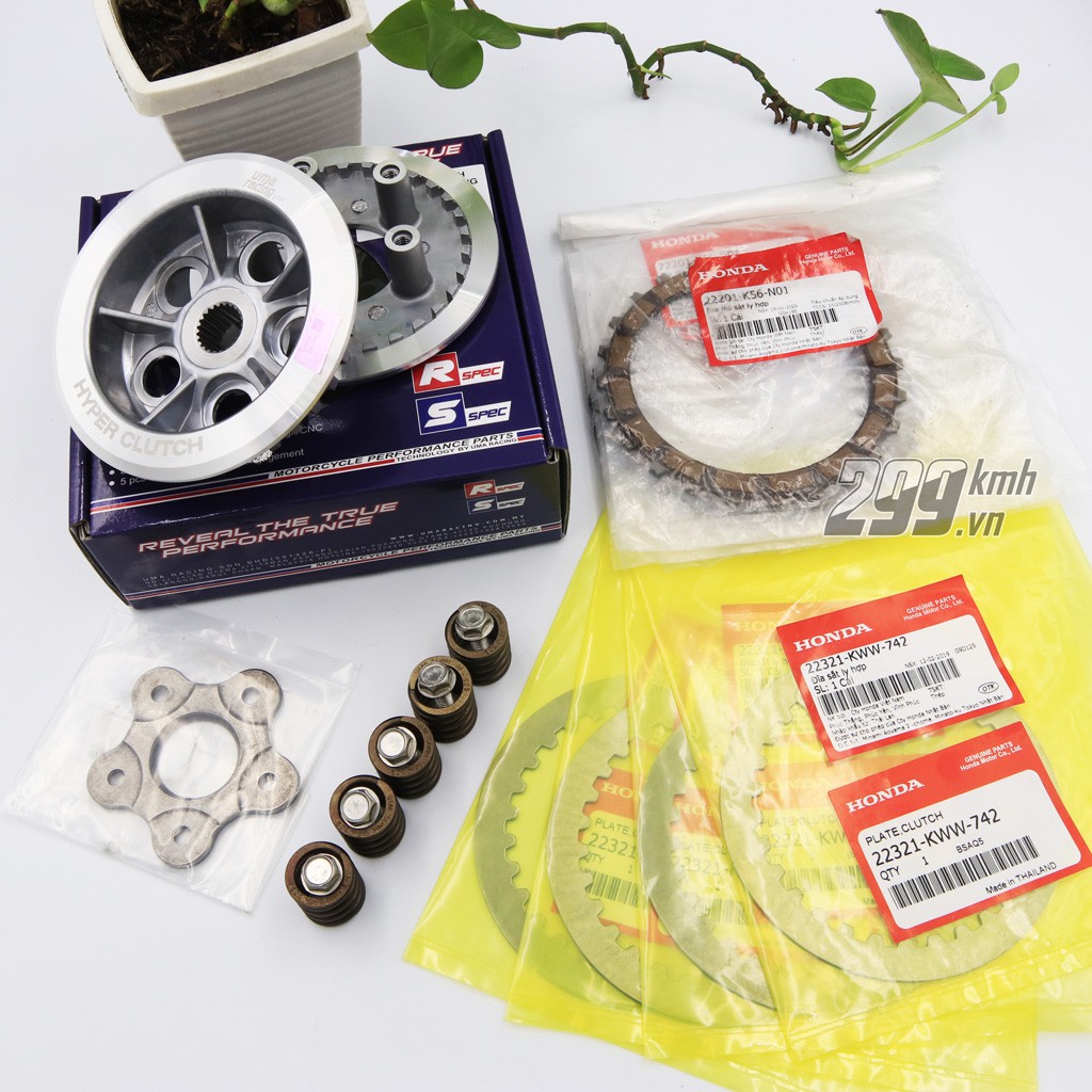 Trọn bộ nồi Uma Racing và lá bố, lá sắt chính hãng Honda cho xe Winner, Winner X, Sonic