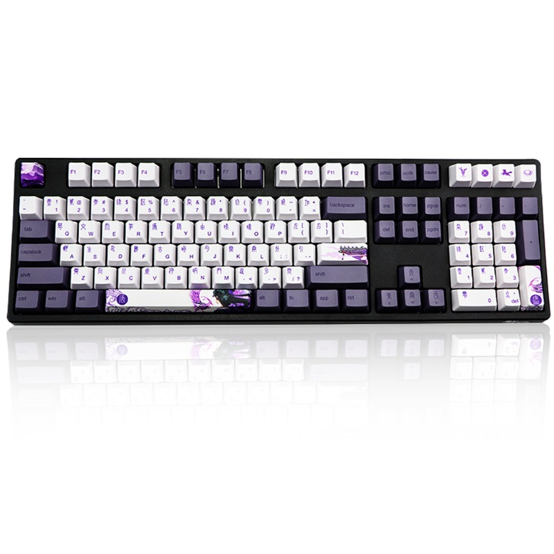 Bộ Phím Rời Pbt 113 Phím Màu Tím Cho Bàn Phím Oem Profile Gk61