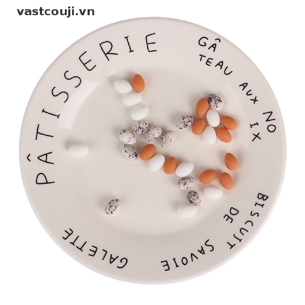 Set 10 Trứng Mô Hình VASTJI Trang Trí Nhà Búp Bê
