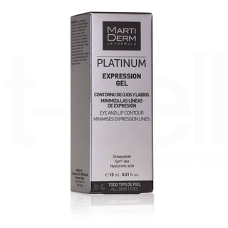 Gel Dưỡng Làm Đầy Rãnh, Giảm Nhăn Đuôi Mắt & Khóe Miệng - MartiDerm Platinum Expression Gel (15ml)