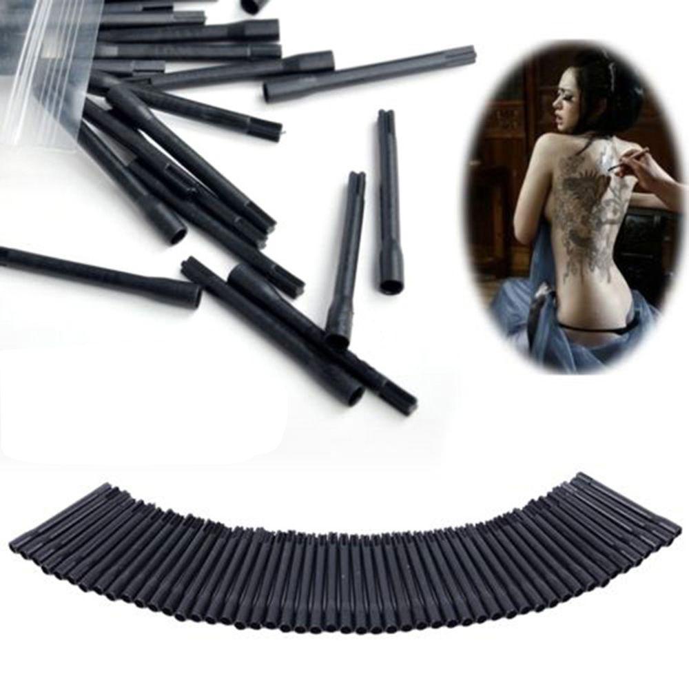 OCEANMAP Set 100 Que Nhựa Trộn Mực Xăm Dùng Một Lần