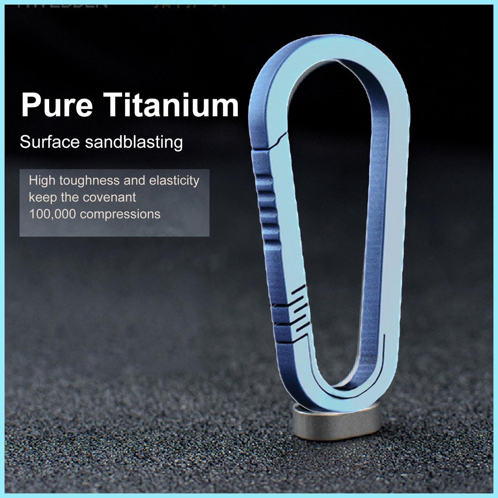Móc Gắn Chìa Khóa Bằng Titan Gọn Nhẹ Tiện Dụng