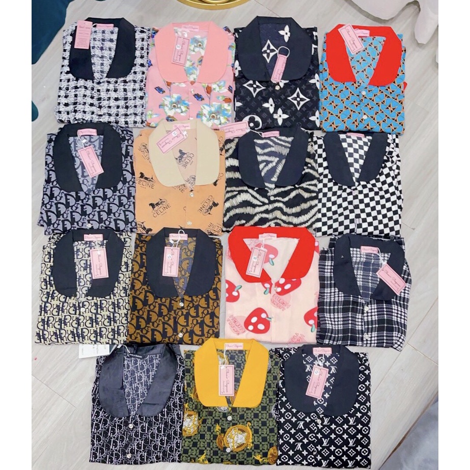 Bộ lụa Pijama tay ngắn chất lụa Mango mềm mịn, không nhăn - 100% ảnh thật | BigBuy360 - bigbuy360.vn