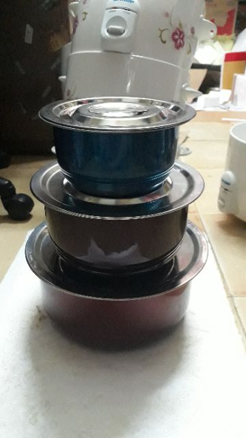 BỘ THỐ IXO MÀU 3 CÁI SỐ LỚN (16--20--24cm)