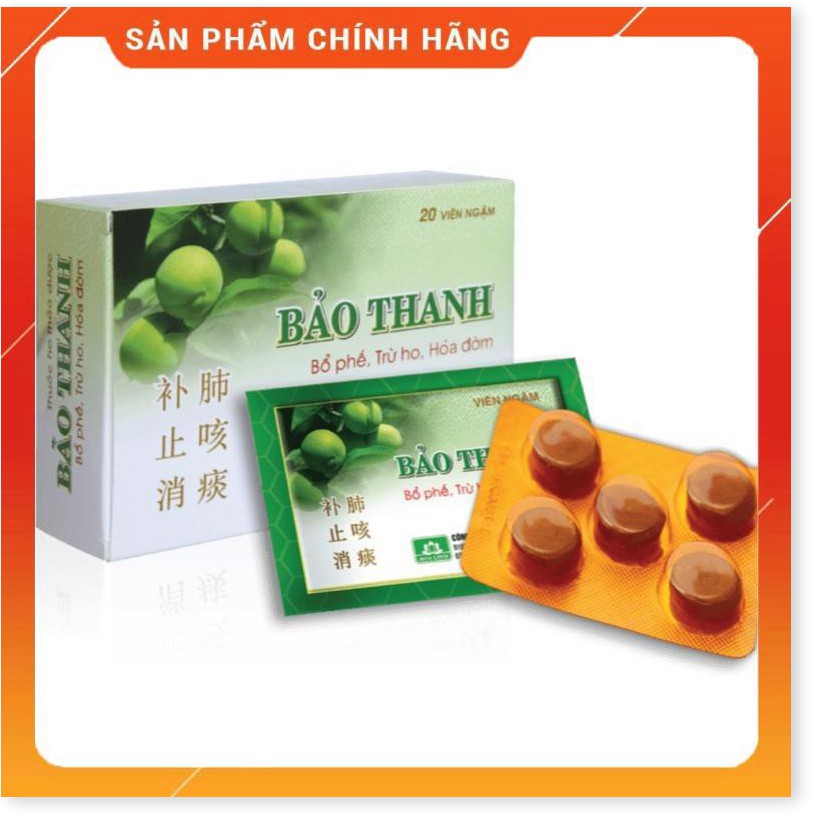 Viên ngậm Bảo Thanh hộp 20 viên