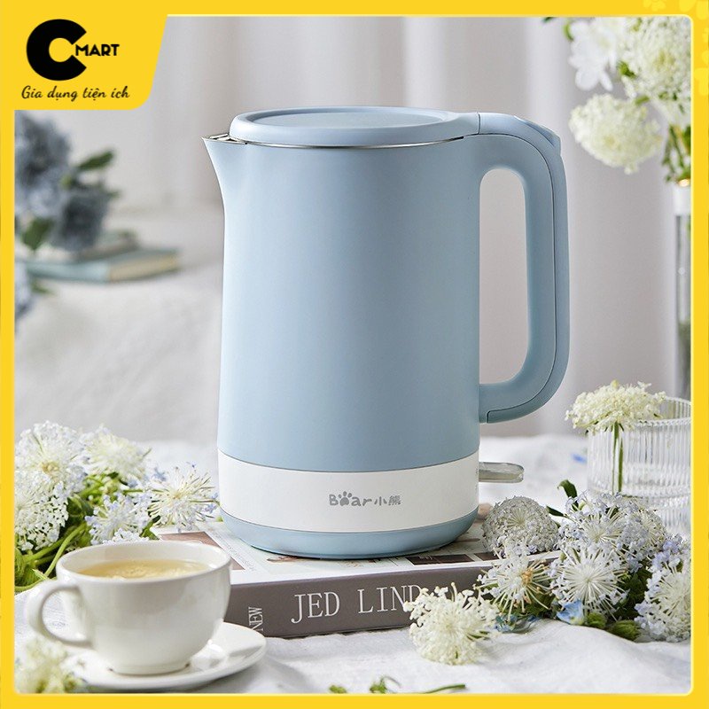 Ấm Siêu Tốc, ấm đun nước chính hãng Bear Siêu tiện dụng - ZDH-Q15J1- Dung tích 1.5L
