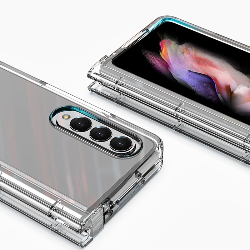 Ốp Điện Thoại Trong Suốt Bảo Vệ Toàn Diện Có Ngăn Đựng Bút Cho Samsung Galaxy Z Fold 4 Z Fold4