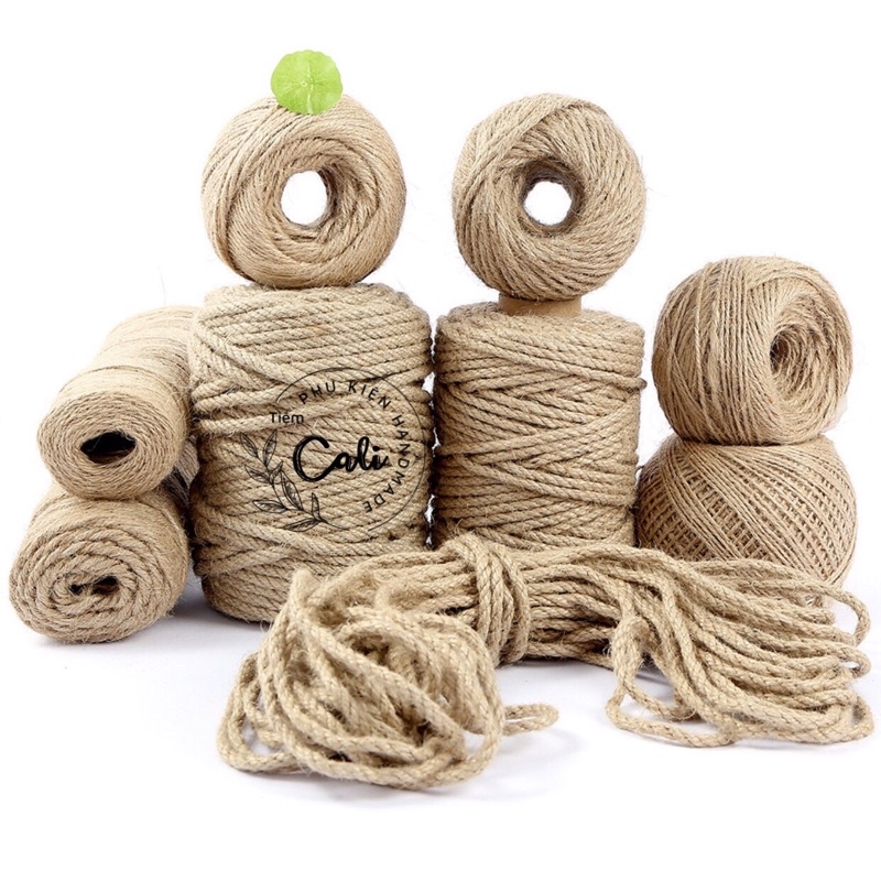 10m dây thừng gai trang trí, handmade tự nhiên 100%
