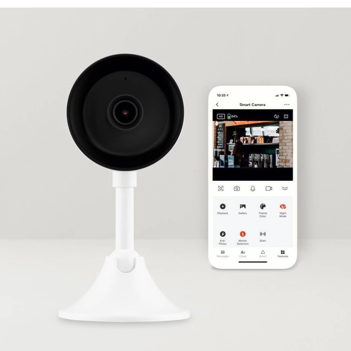 Camera wifi trong nhà TuyaSmart HD1080P đàm thoại 2 chiều - quan sát ban đêm ống kính rộng 130 độ - hỗ trợ thẻ tới 128GB
