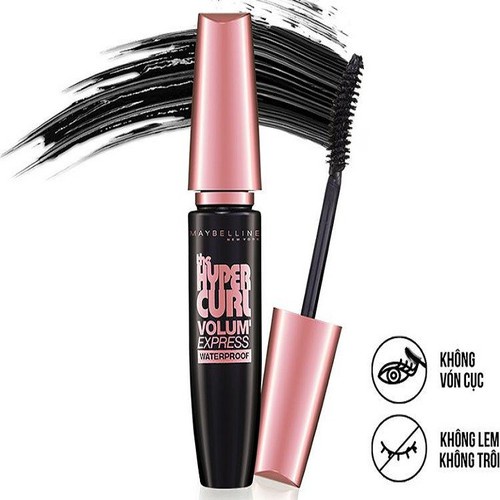 Mascara Dài Mi và Cong Mi Maybelline New York Hyper Curl Waterproof Chuốt Mi Đen 9.2ml