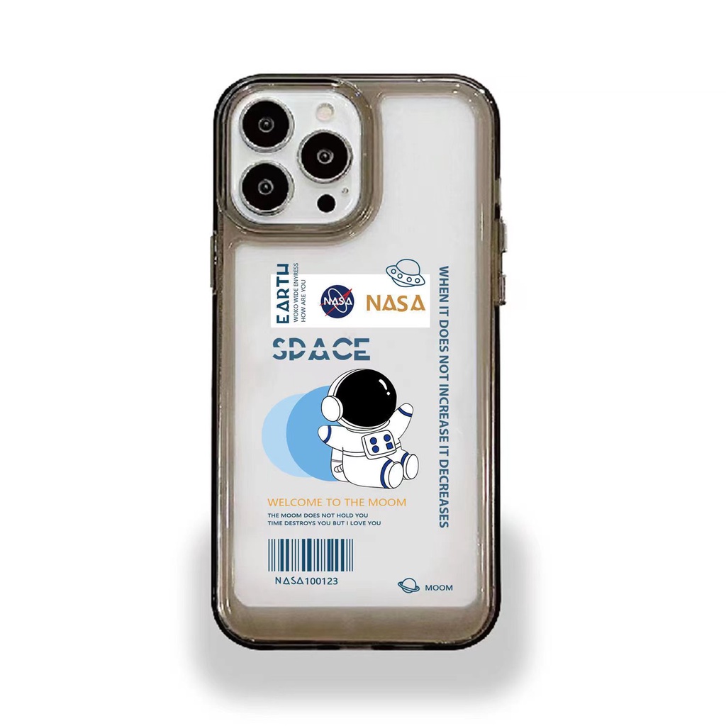 Ốp Điện Thoại Silicon Mềm Hình Phi Hành Gia Nhỏ Cho IPhone 12 13 11 Pro Max X Xs Max Xr 7 8 Plus