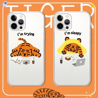 Statue Lable Casing For Huawei Y9 Prime 2019 Y9S Y7A Nova 7SE 7i 6SE 5T 4e 3i 3 Mate 40 30 20 Pro P40 P30 Lite P20 Pro P Smart 2021 Cute Cartoon Tiger Transparent Silicone Soft Shockproof Case