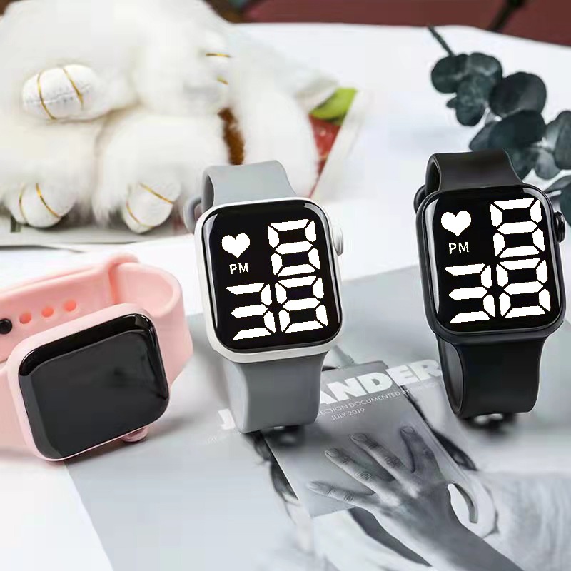 Đồng Hồ Điện Tử Dây Silicone Cho Nam Và Nữ