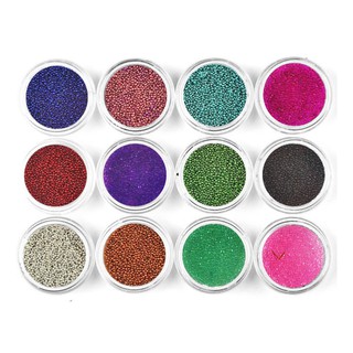 Set trang trí nails 12 màu a6-hạt bi
