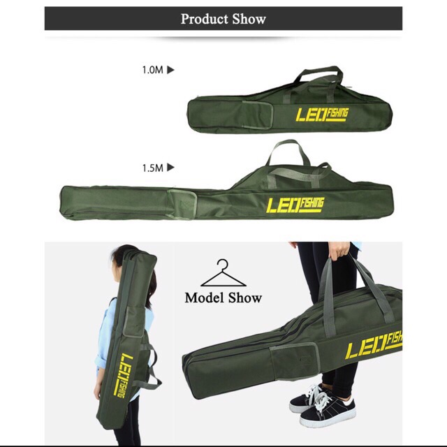 [ Thanh Lý Thu Hồi Vốn] Túi đựng cần Leo Fishing 1m và 1m5