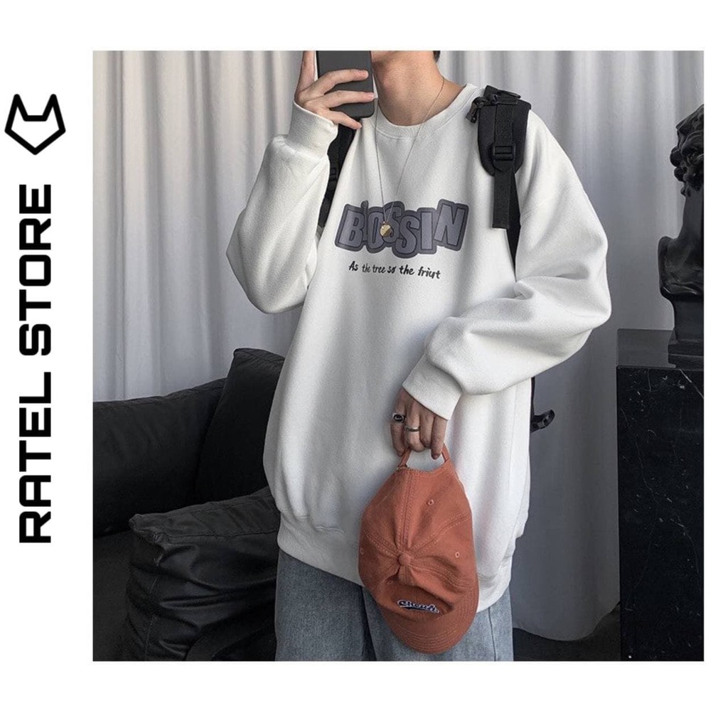 Áo Sweater Nỉ Bông Blossin Thu Đông Ulzzang Unisex Form Rộng