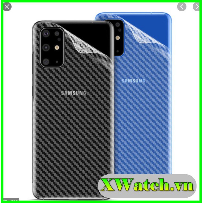 Miếng Dán Carbon mặt lưng Samsung Galaxy A7 A8 A9 A30 A10 A20 A50 A7/ A8 / A9 2018 A13 A23 S21 FE S21 plus A03