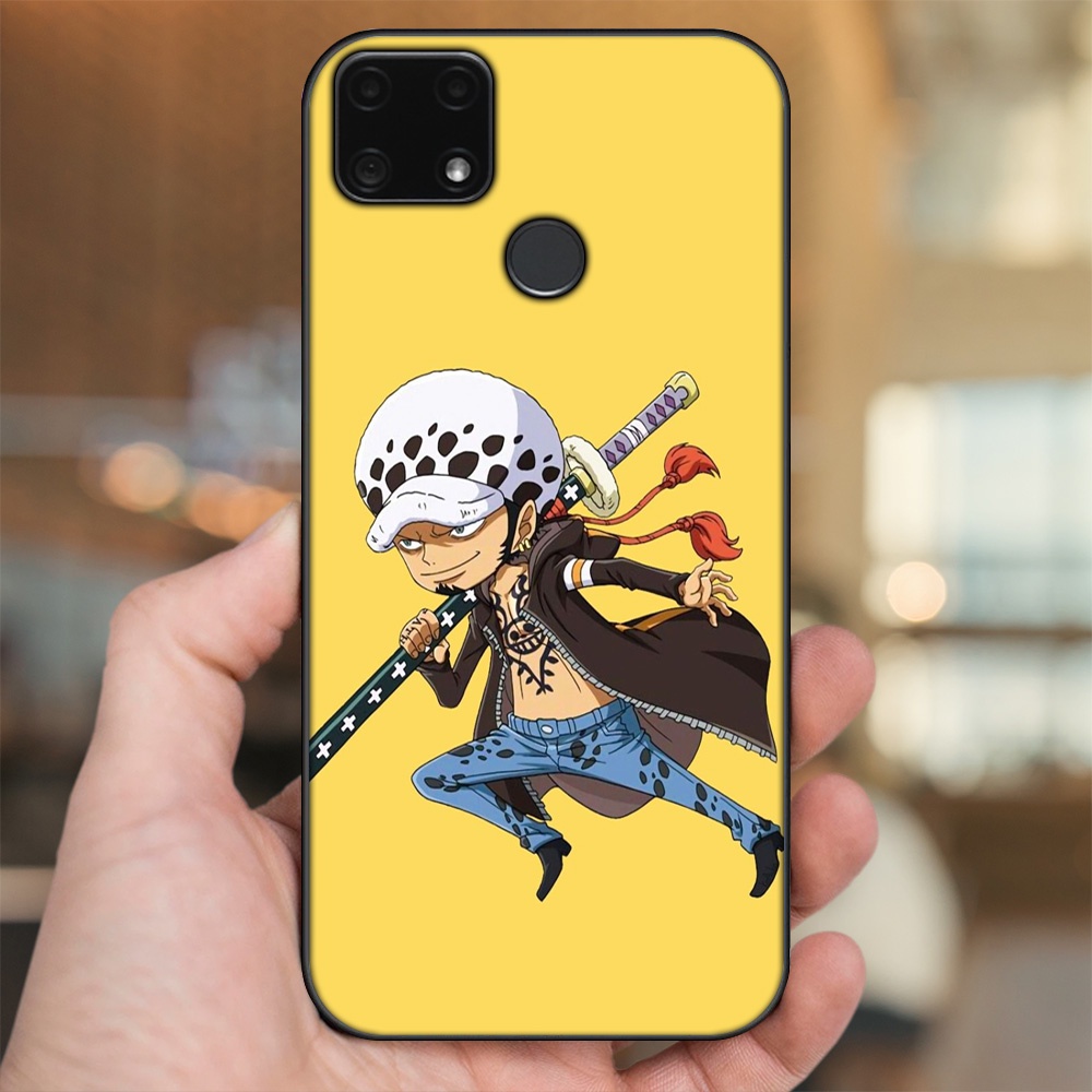Ốp lưng Realme C25 viền đen in hình Law One Piece