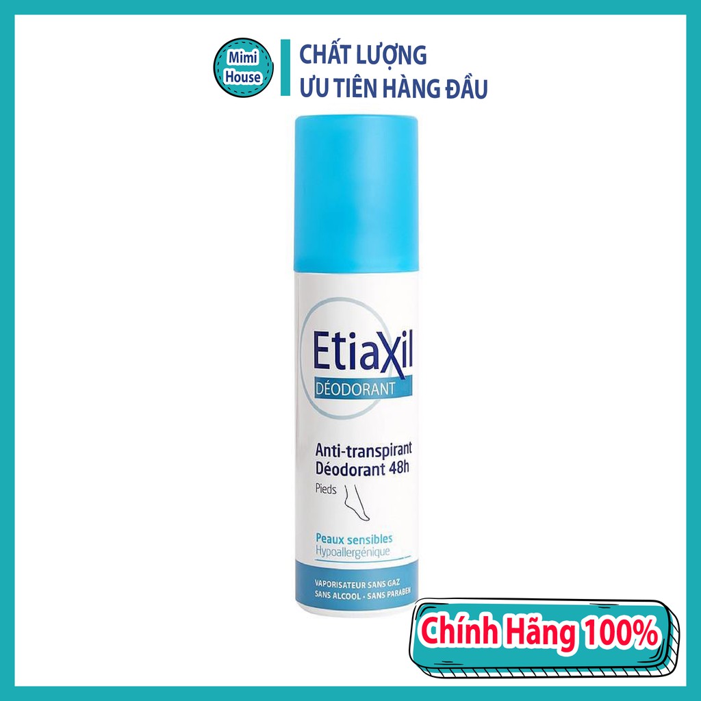 Xịt Khử Mùi Và Ngăn Mồ Hôi Chân 48h Etiaxil 100ml