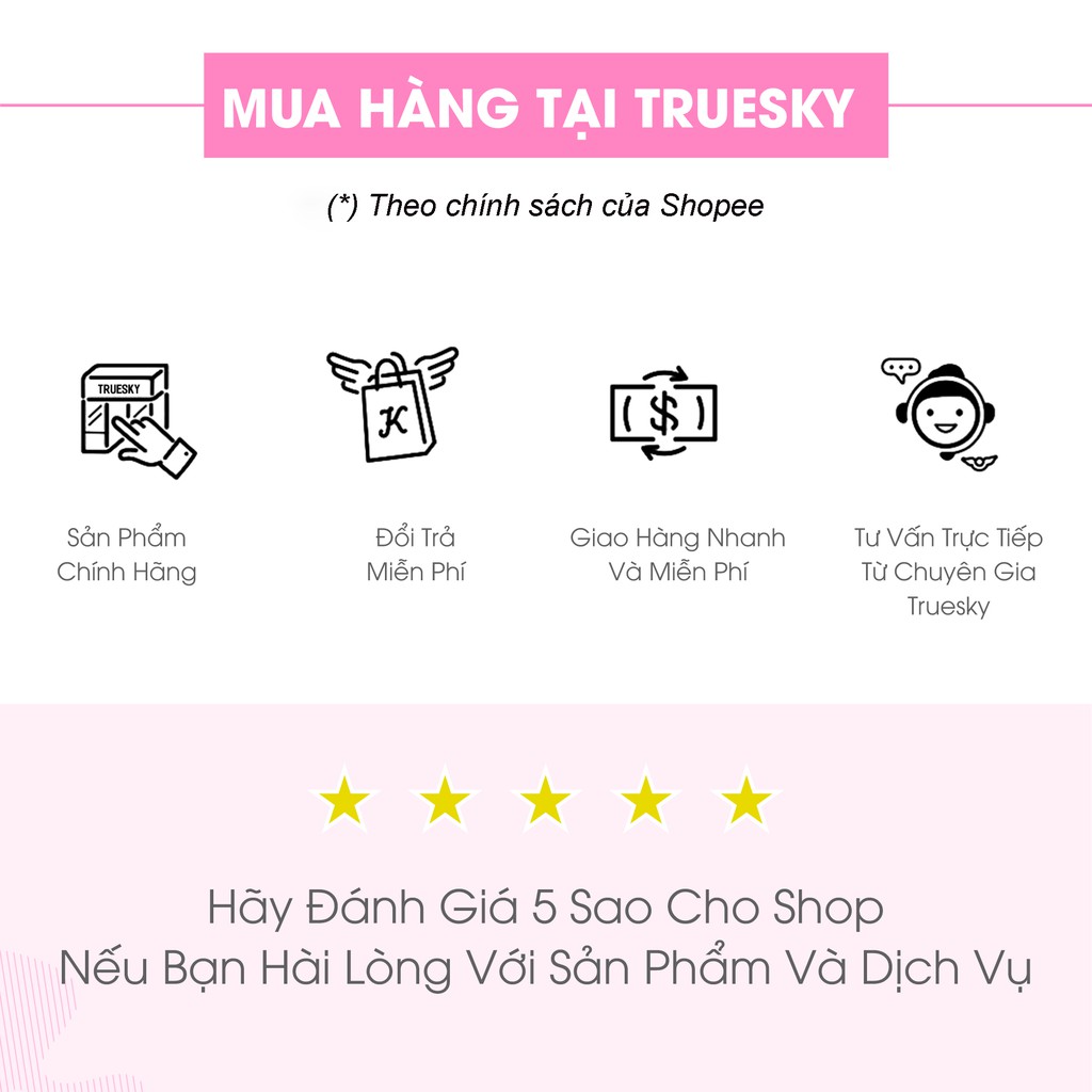 Bộ dưỡng trắng da mặt và body Truesky VIP01 gồm 1 kem dưỡng trắng da mặt 10g & 1 kem dưỡng trắng da toàn thân 100ml