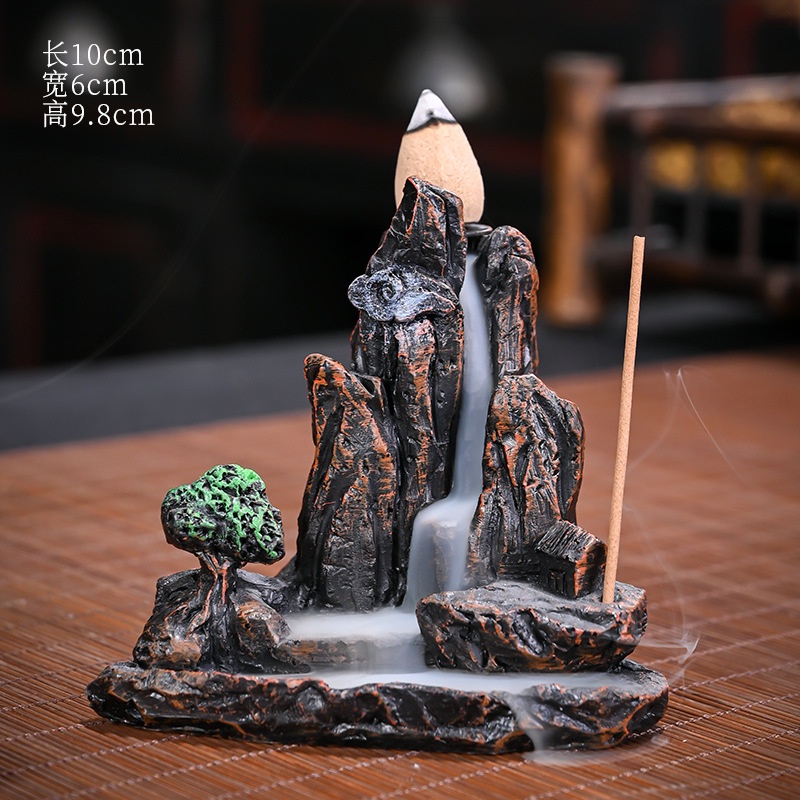 Trầm hương khói ngược cao cấp, Thác khói trầm hương Non Bộ mini,  - Rẻ, bền, đẹp