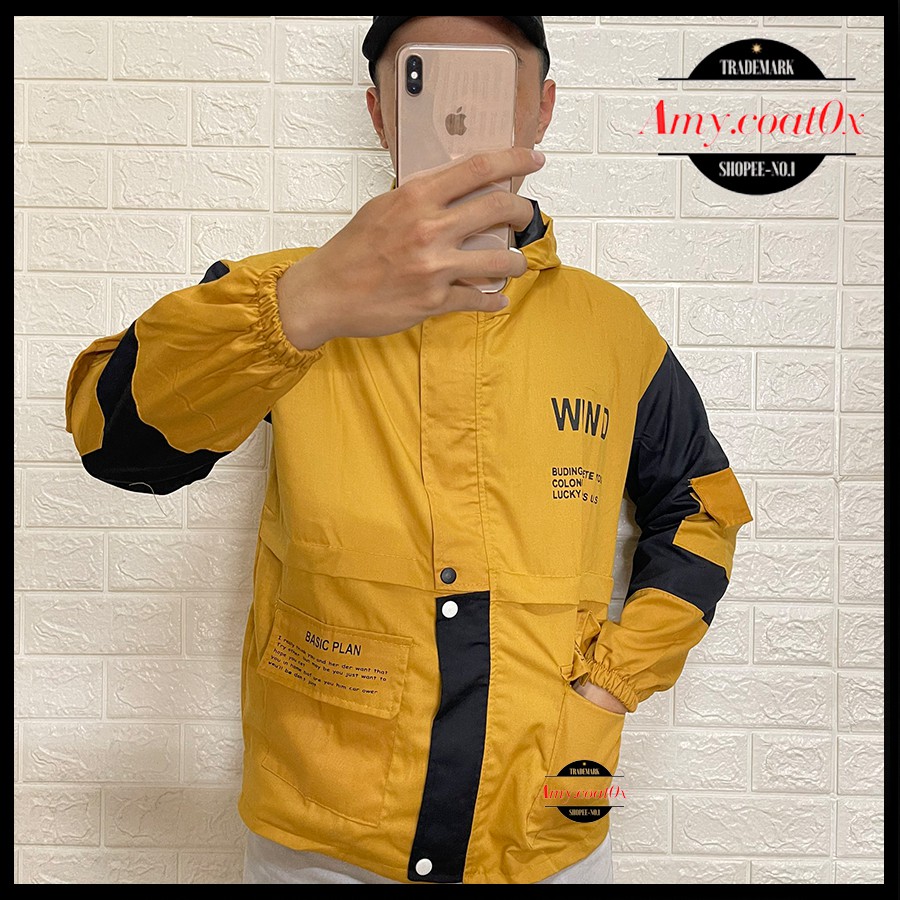 Áo khoác nam kaki túi hộp form rộng áo khoác jacket kaki nam dày 2 lớp cao cấp - Amy.Coat0x | BigBuy360 - bigbuy360.vn