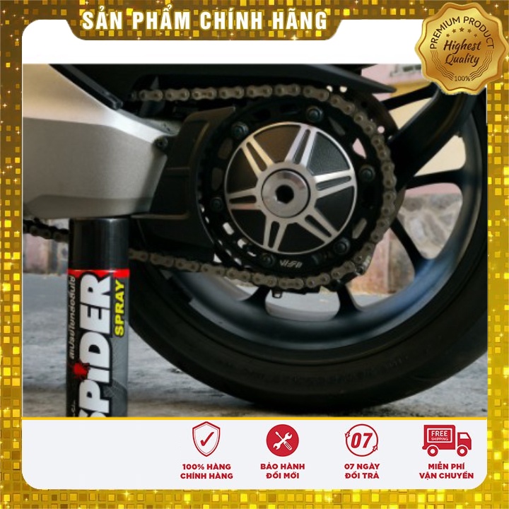 Chai xịt dưỡng sên xích spider spray lube71 600ml