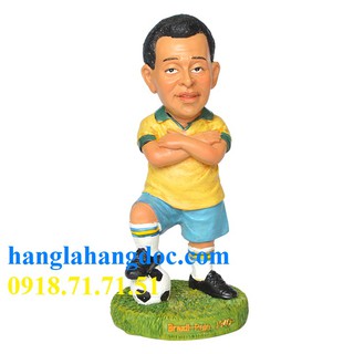 Mô hình 3D thu nhỏ tượng cầu thủ Pele, Brasil (vua bóng đá)