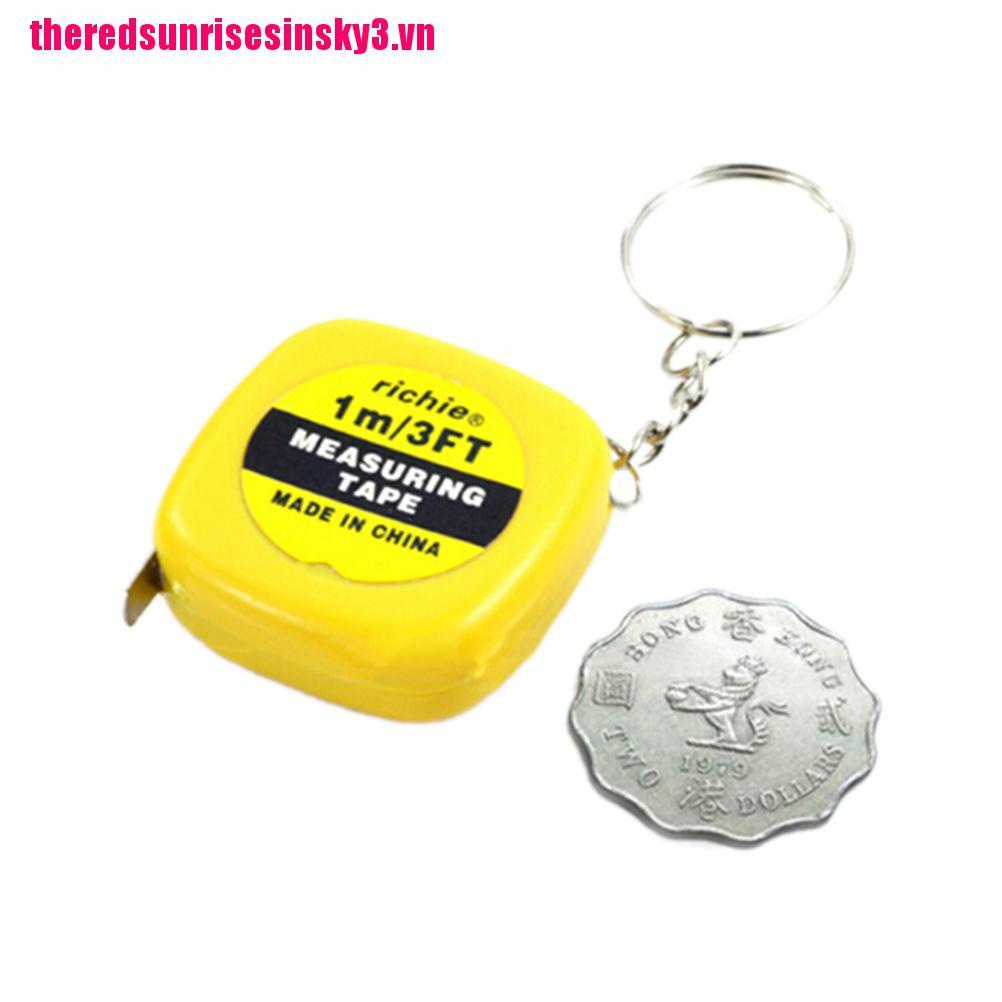 Thước Dây Mini 1m Kèm Móc Khóa Tiện Lợi