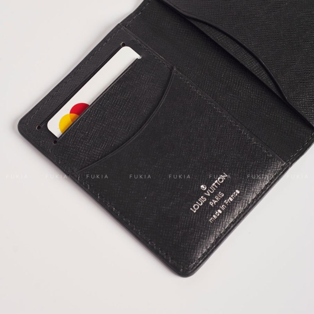 Ví da thủ công name card gập IV cao cấp tiện lợi FUKIA VDL040