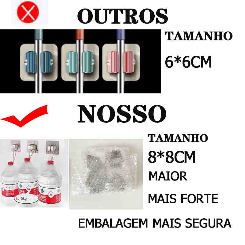 Giá đỡ chổi và cây lau nhà gắn tường sành điệu cho nhà bếp nhà tắm