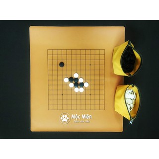 [Combo cờ vây CV23] - Bàn da PU 2 mặt + Quân cờ sứ 1 mặt