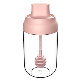 Hũ Thủy Tinh Đựng Gia Vị, Lọ Đựng Gia Vị, Dầu Ăn, Mật Ong Màu Hồng 250ml Chống Nước, Ẩm Mốc, Côn Trùng