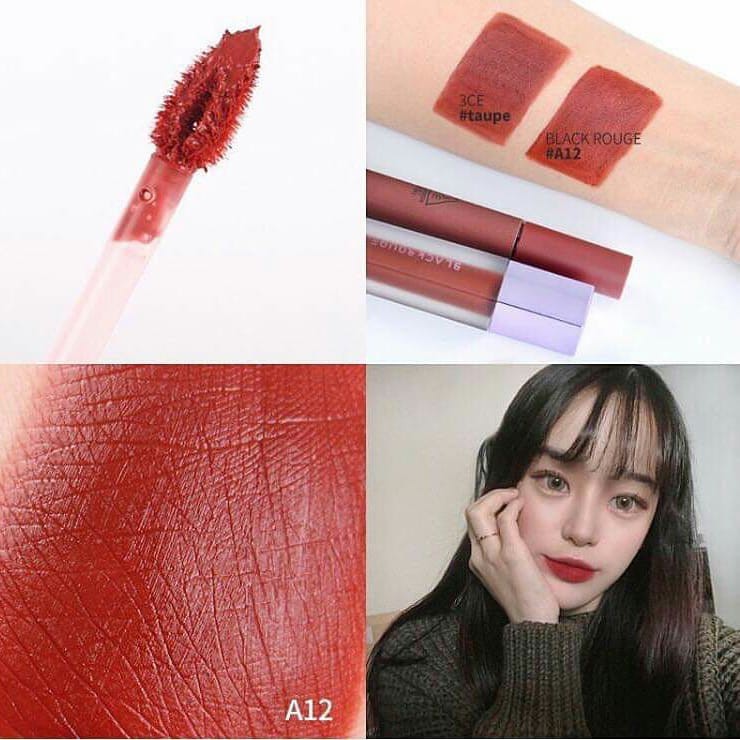 Son kem lì black rouge màu A12(HÀNG CHÍNH HÃNG CÓ TEM) | BigBuy360 - bigbuy360.vn