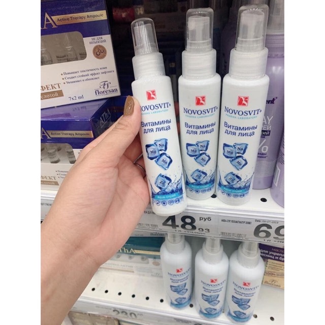 Xịt khoáng Vitamin NOVOSVIT của NGA 190ML