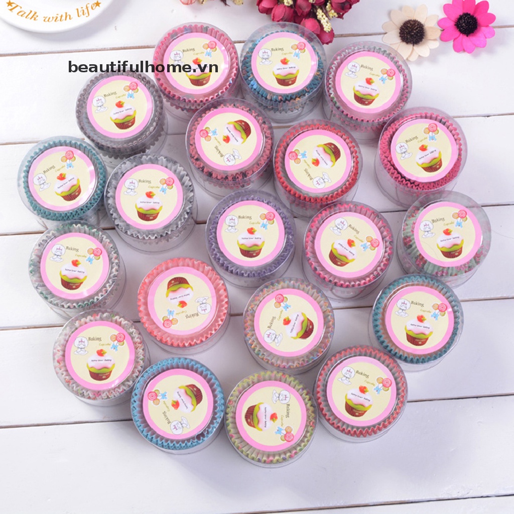 Bộ 100 Giấy Lót Bánh cupcake Tiện Lợi Dễ Sử Dụng