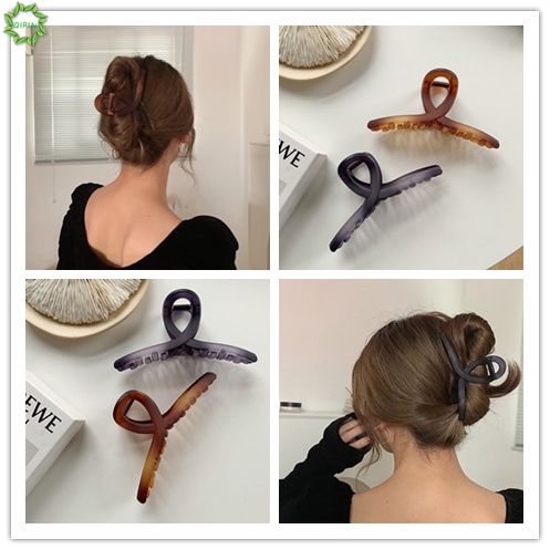 Kẹp tóc nhựa resin hình móng vuốt lớn thời trang thanh lịch cho nữ