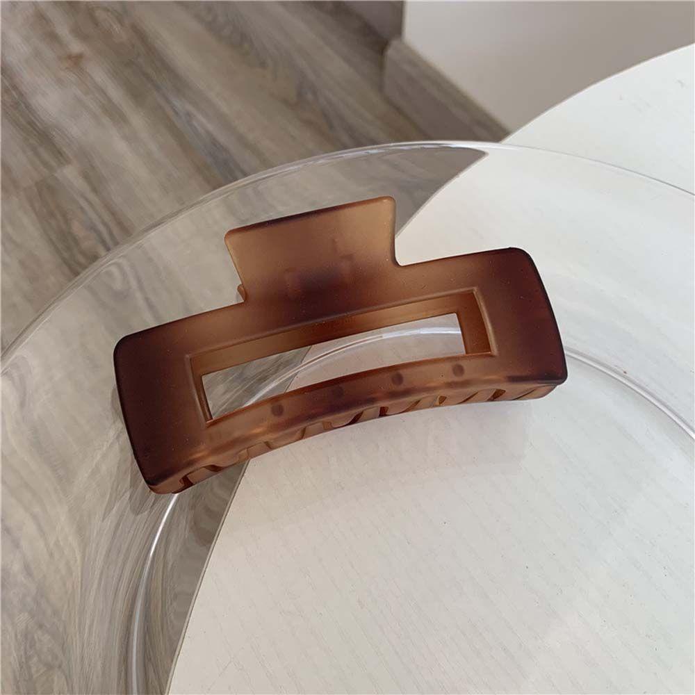 Kẹp Tóc Càng Cua Rỗng Bằng Nhựa Resin Phong Cách Hàn Quốc Đơn Giản WMES15H Cho Nữ