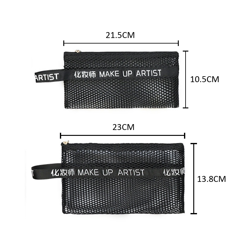 Túi đựng cọ trang điểm SUAKE màu đen nhỏ gọn thời trang dùng khi đi du lịch