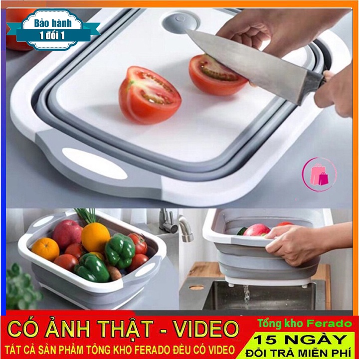 Rổ inox co giãn đặt ngang bồn rửa bát