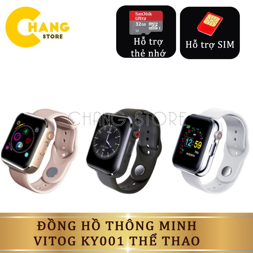 Đồng Hồ Thông Minh Vitog KY001 Thể Thao Hỗ Trợ Sim Và Thẻ Nhớ TF Cao Cấp