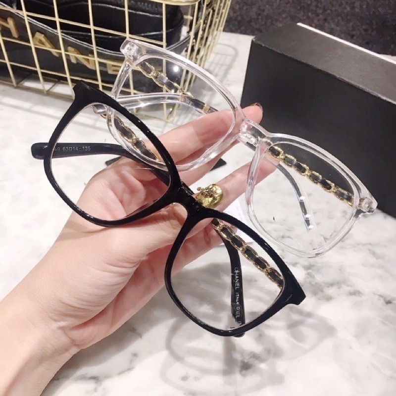 [Mã FARSSTGRE giảm 5K đơn bất kỳ] KÍNH GIẢ CẬN GỌNG XÍCH MẮT TO CHANL 012 0 độ | BigBuy360 - bigbuy360.vn