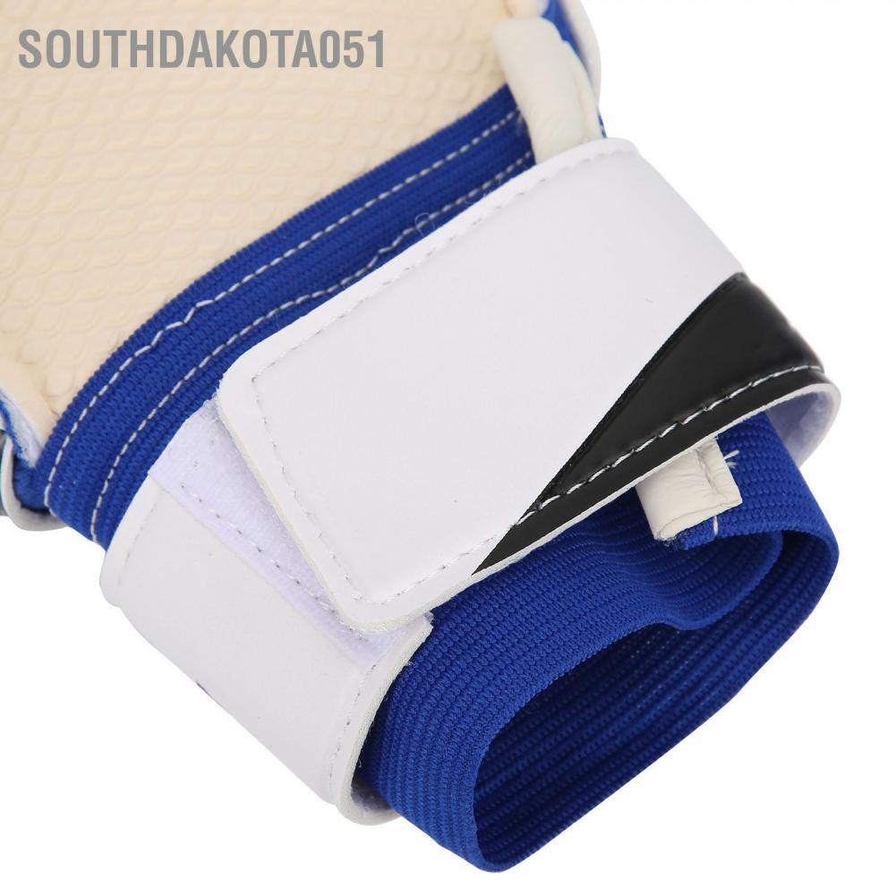 [Hàng HOT] Găng Tay Thủ Môn - Găng Tay Bắt Bóng Bóng đá Chống trượt Bảo vệ Cổ tay Xanh lam【Southdakota051】