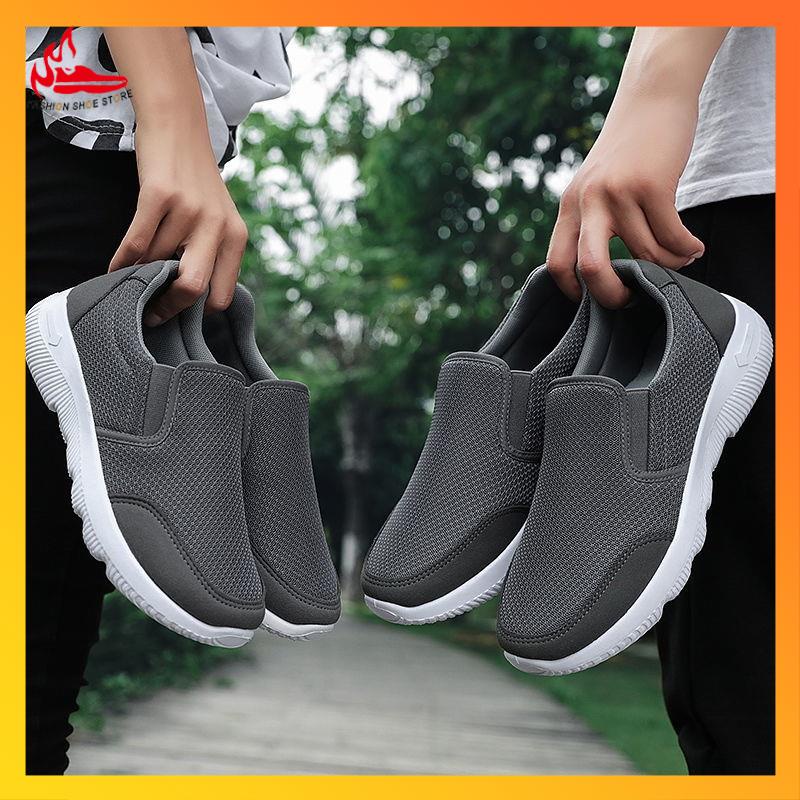 Giày thể thao đế mềm siêu nhẹ chống trượt phong cách Hàn Quốc thời trang xuân thu cho người lớn tuổi