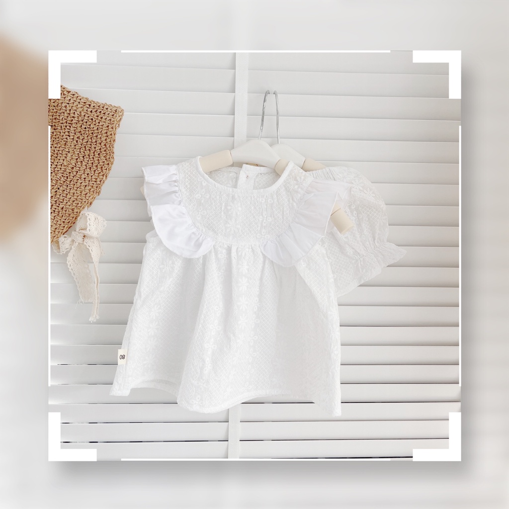 ✨BÁN SỈ✨S003-Set bộ ren bé gái 3  màu trắng ,xanh,hồng